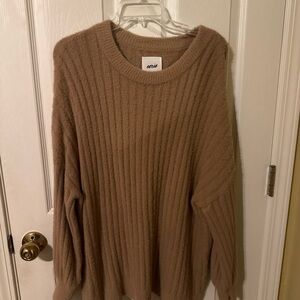 Aerie Women's Tan oversized Sweater
